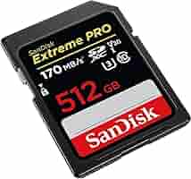 SANDISK　SDSDXXD-512G-JNJIP [512GB] Amazon.com: SanDisk Extreme Pro 512GB UHS-I SD U3 A2 V30